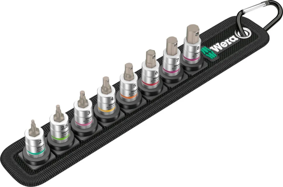 Wera 05003881001 Zyklop Bitdoppenset 8-delig - 1/4" - Inbus
