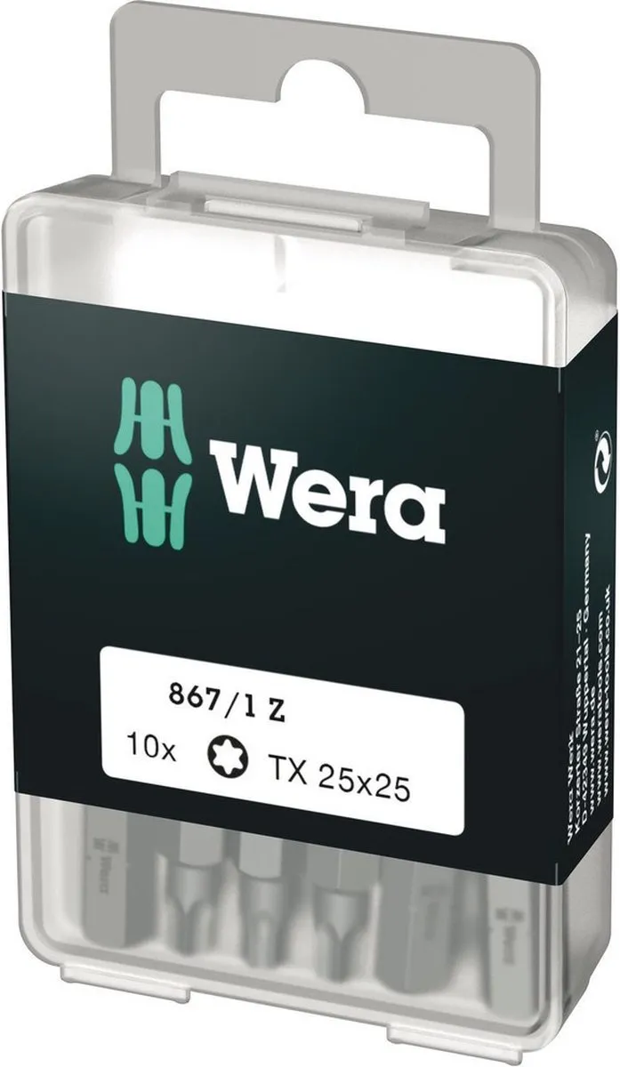 Wera 5072409001 Torx Bit T25 - 10 Stuks