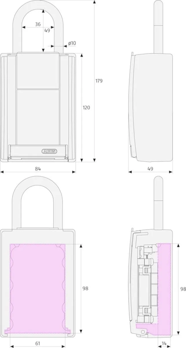 ABUS Keygarage 767 Wandmontage