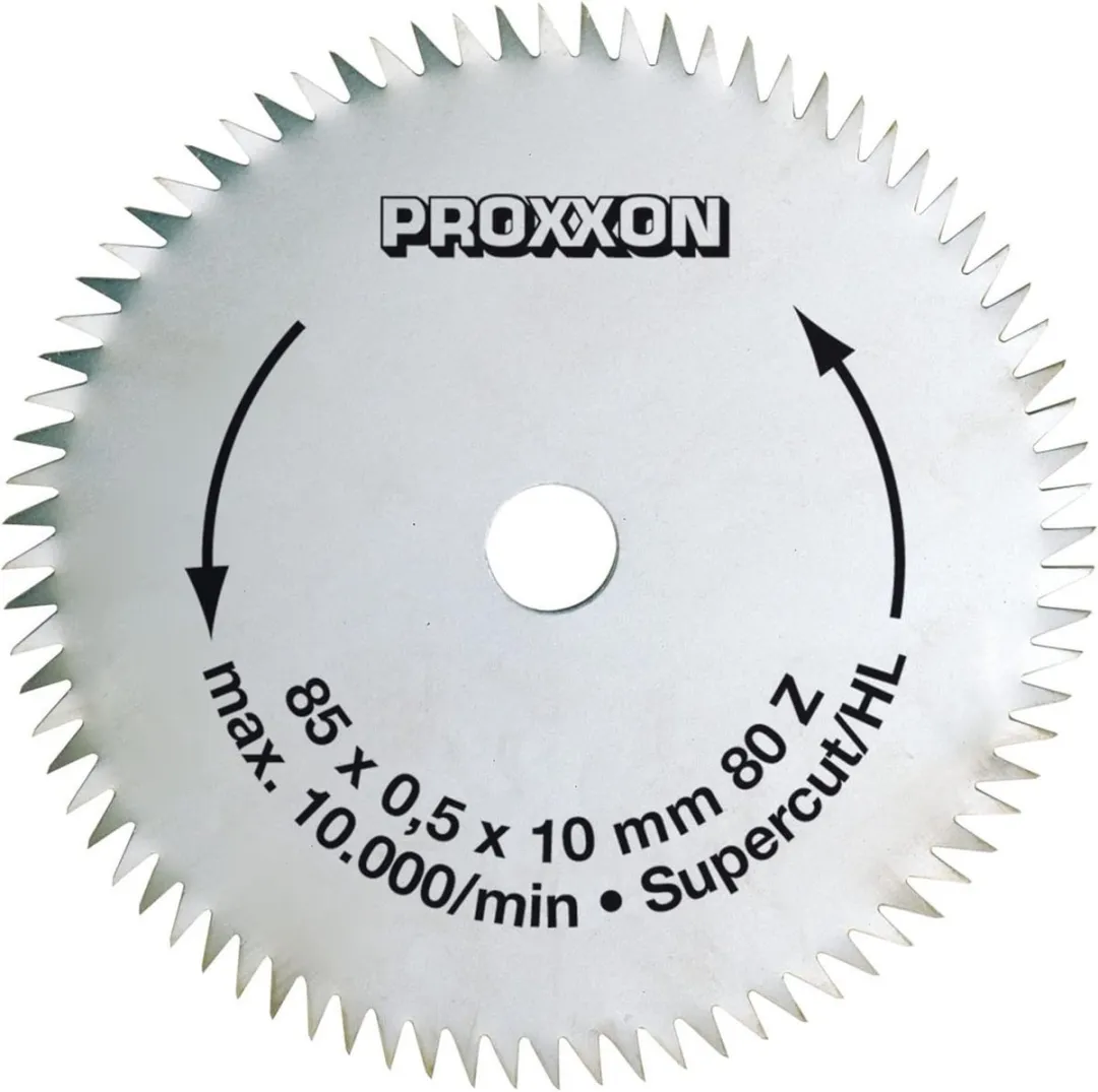 Proxxon Cirkelzaagblad Super-Cut 85mm - 80 Tanden - afbeelding 2 van 3