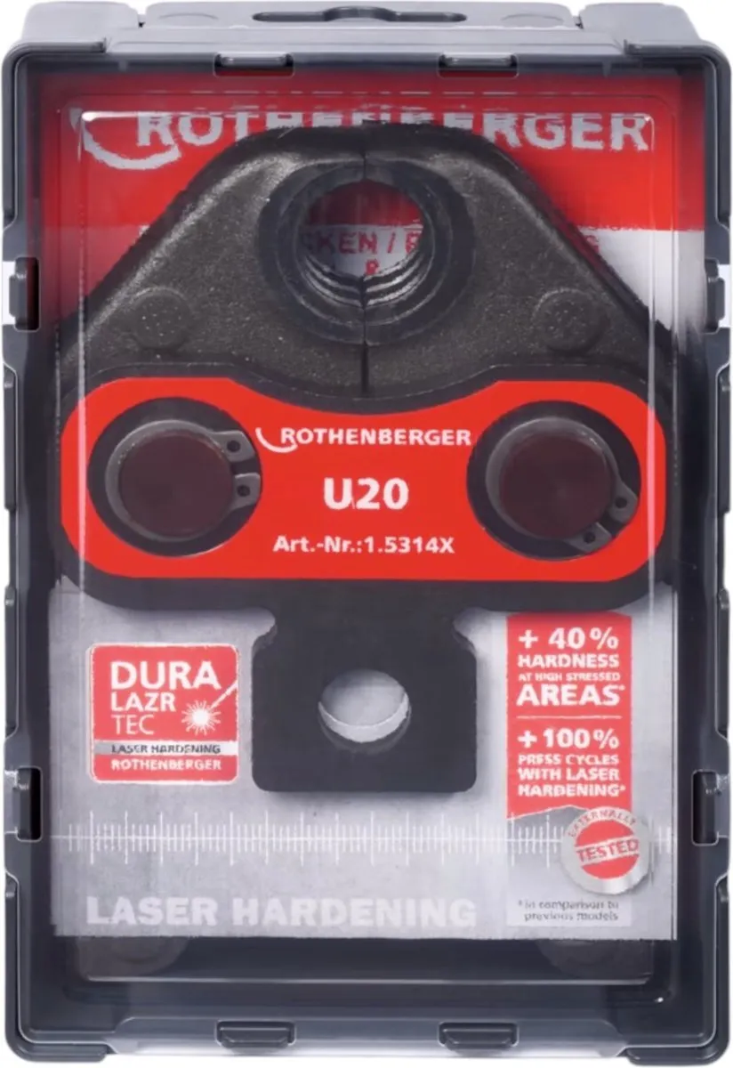Rothenberger U20 Persbek 20mm - Grijs/Rood