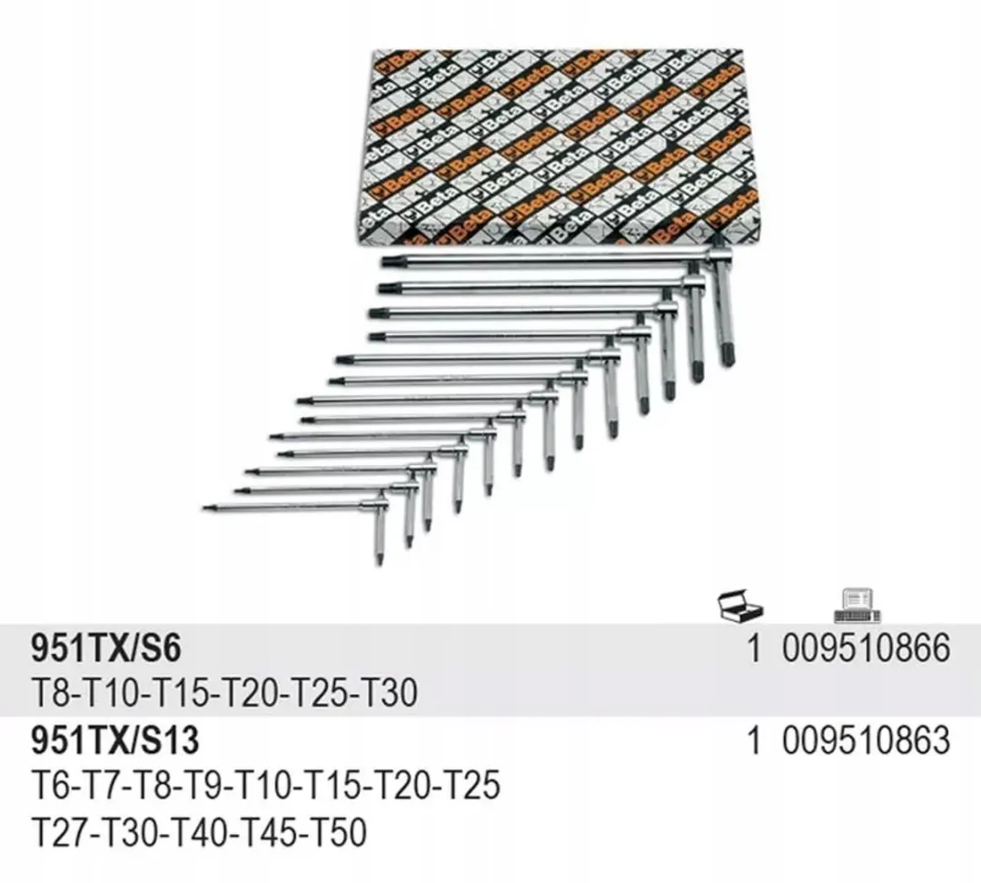 Beta Torx T-sleutel 951TX/27 - 27