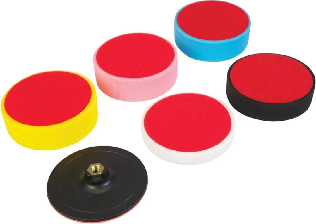 Silverline Klittenband Schuim Polijstset 6-delig 150x50mm