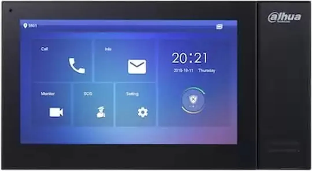 Dahua VTH2421FB-P IP Video Intercom Binnenmonitor - Zwart