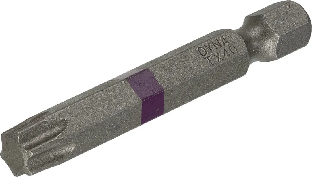 Dynaplus Torx 40 Schroefbit 50mm - Paars - 5 Stuks - afbeelding 6 van 6
