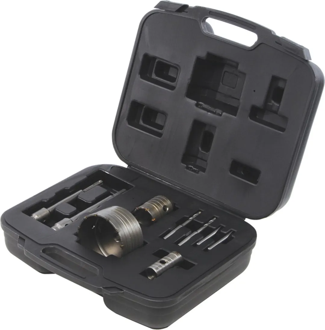 Silverline TCT Kernboor Set 9-delig 30/50/110mm - Beton