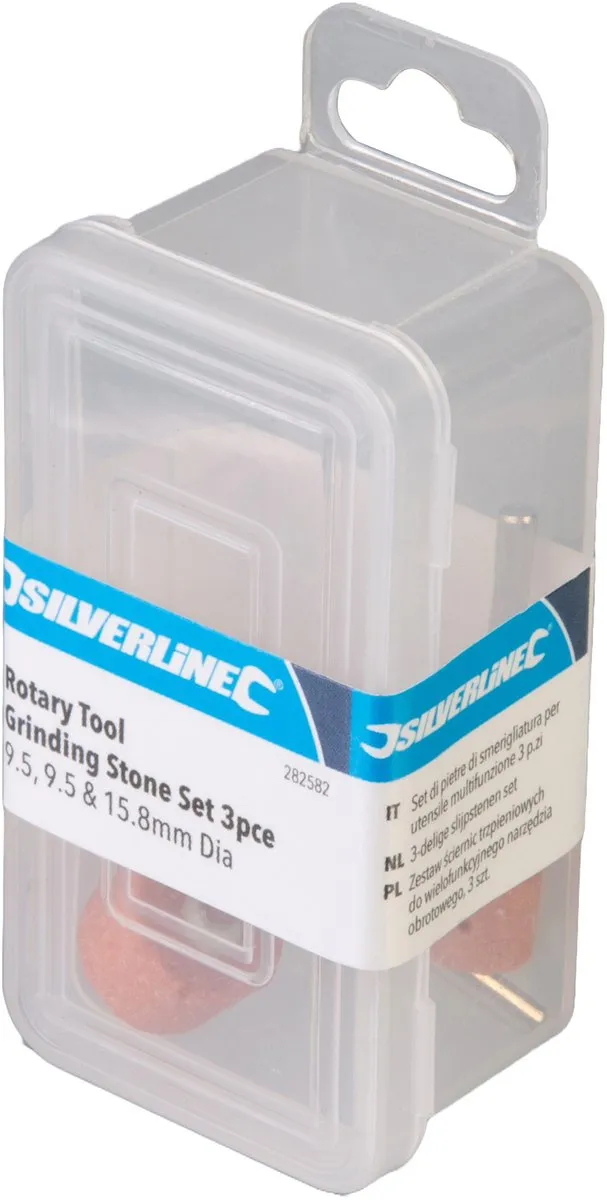 Silverline Slijpstenen Set 3-delig Ø9/10/15mm