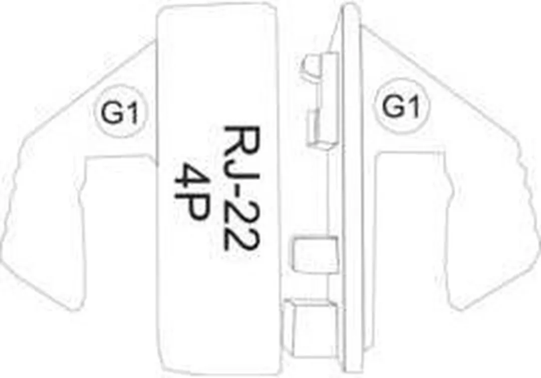 TOOLCRAFT Krimpinzetstuk 4P4C/RJ22 - PZ-500 - Kleurloos