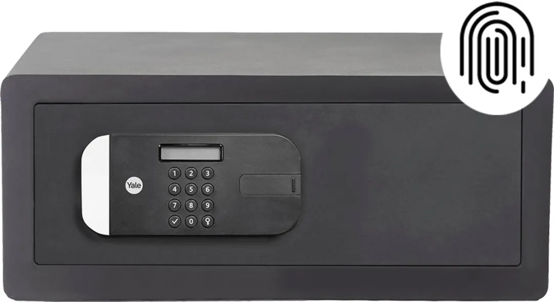 Yale YLFM/200/EG1 Elektronische Laptopkluis - Vingerafdruk - Rood