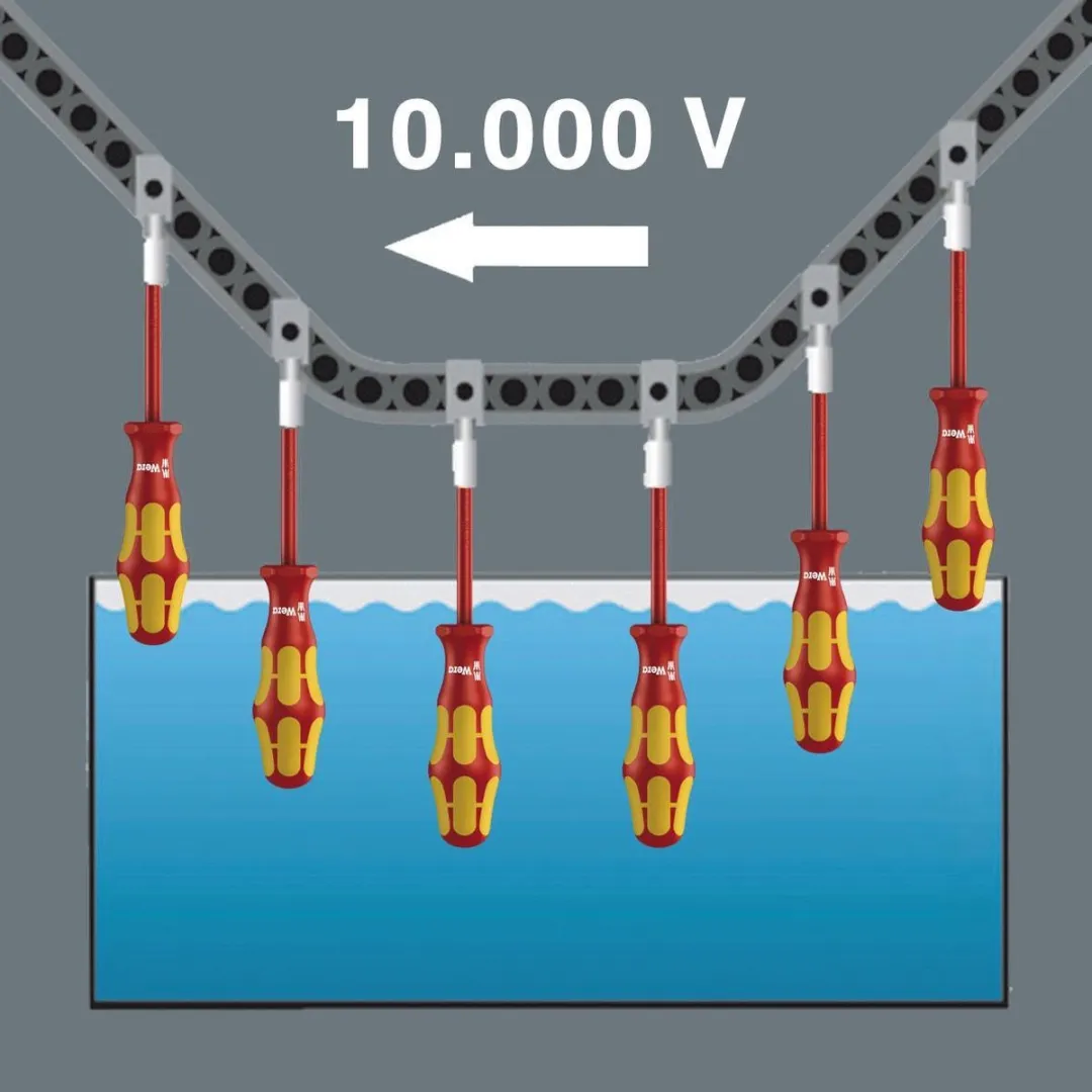 Wera Kraftform 100 VDE Torx Schroevendraaierset 6-delig - Geel/Rood
