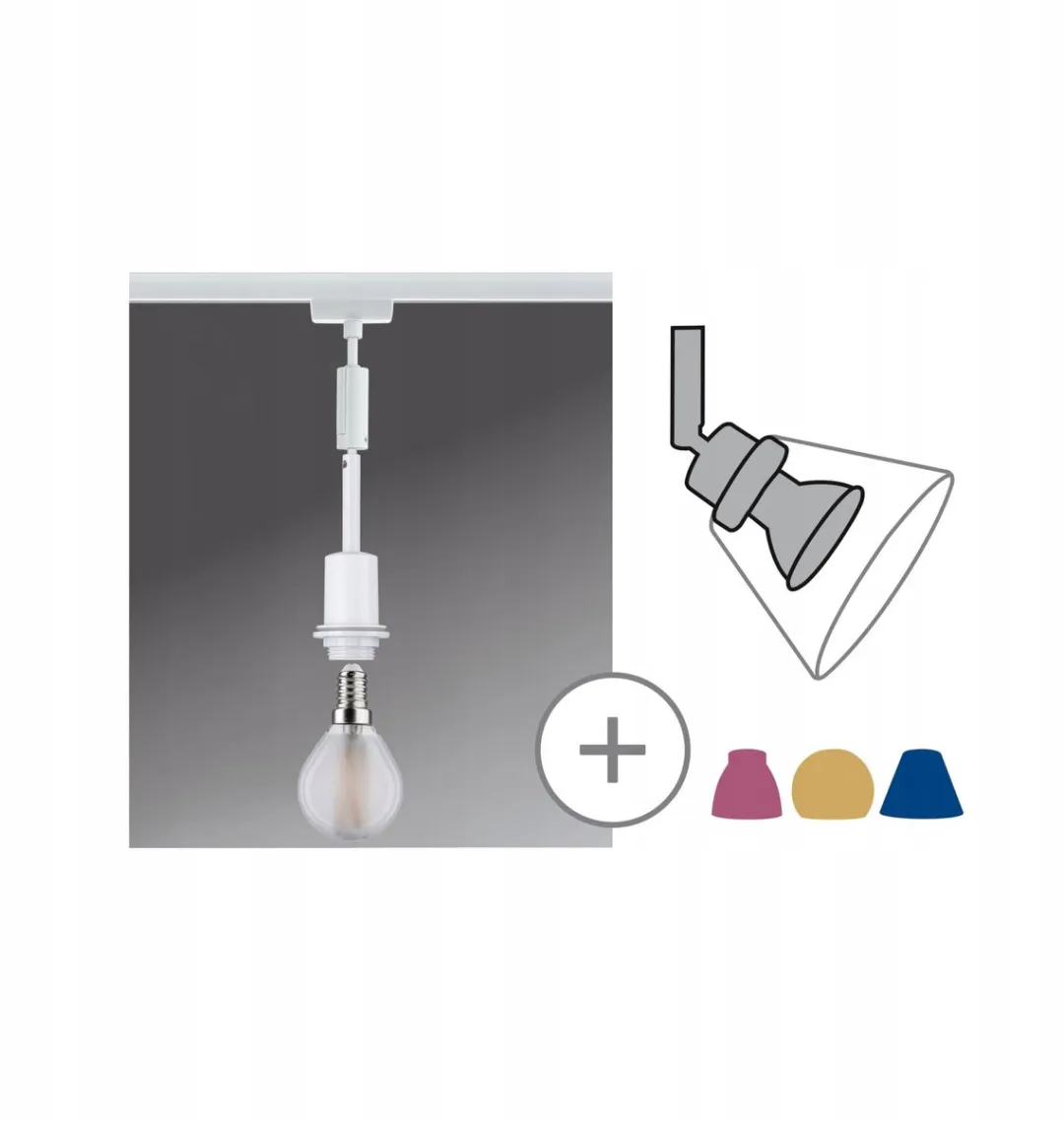 Paulmann URail Ophanglamp Wit E14 135cm - 96971 - afbeelding 5 van 6