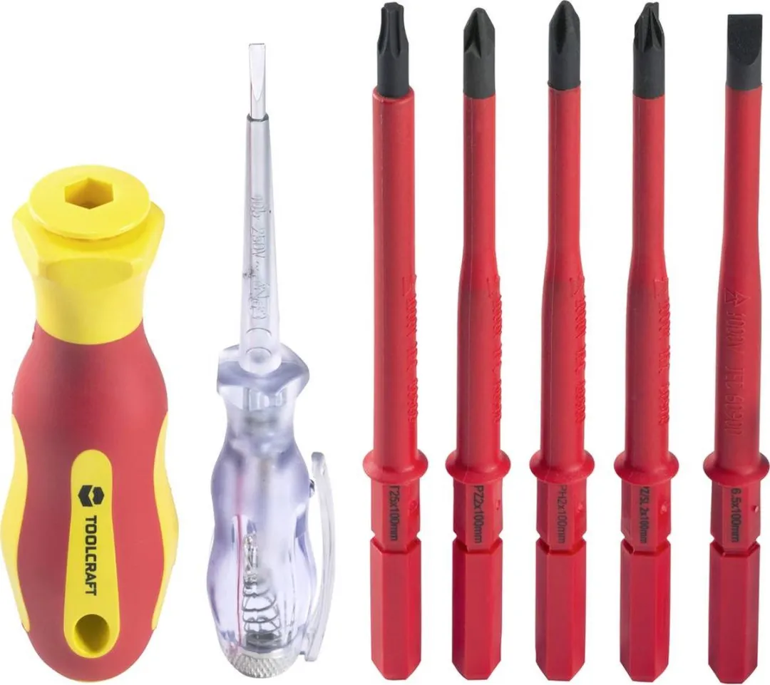 TOOLCRAFT 2236585 Verwisselbare kling 18-delig - Plat/TX/Pozidriv
