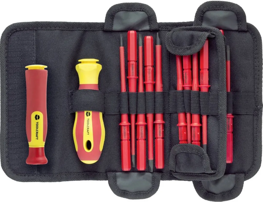 TOOLCRAFT 2236585 Verwisselbare kling 18-delig - Plat/TX/Pozidriv