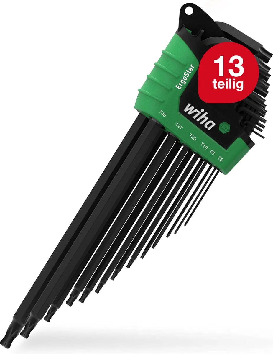 Wiha Stiftsleutelset TORX® ErgoStar 14-delig - chemisch gezwart