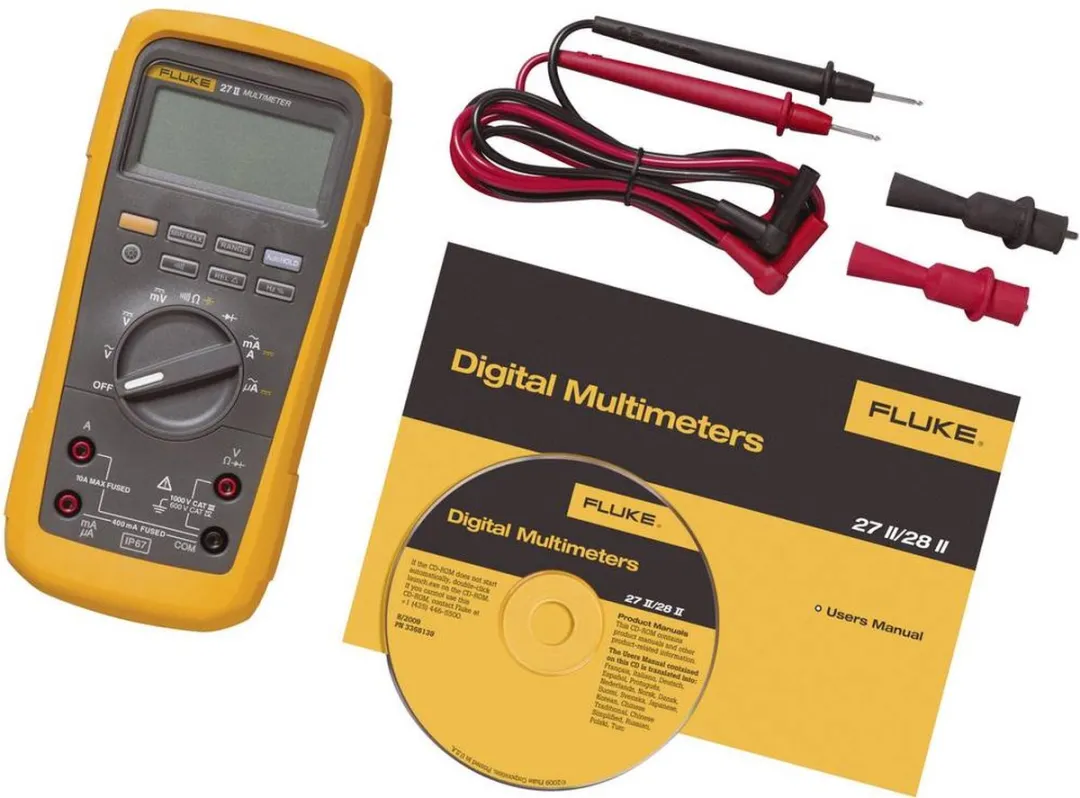 Fluke 27II/EUR Digitale Multimeter - IP67 - CAT III 1000V