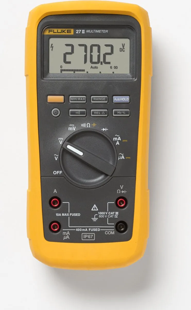 Fluke 27II/EUR Digitale Multimeter - IP67 - CAT III 1000V