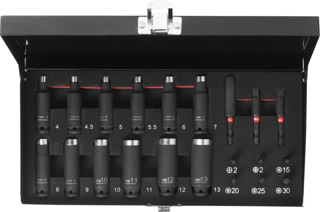 Parkside Performance Slagsleutelset 21-delig - Metrisch 4-13mm - afbeelding 3 van 6