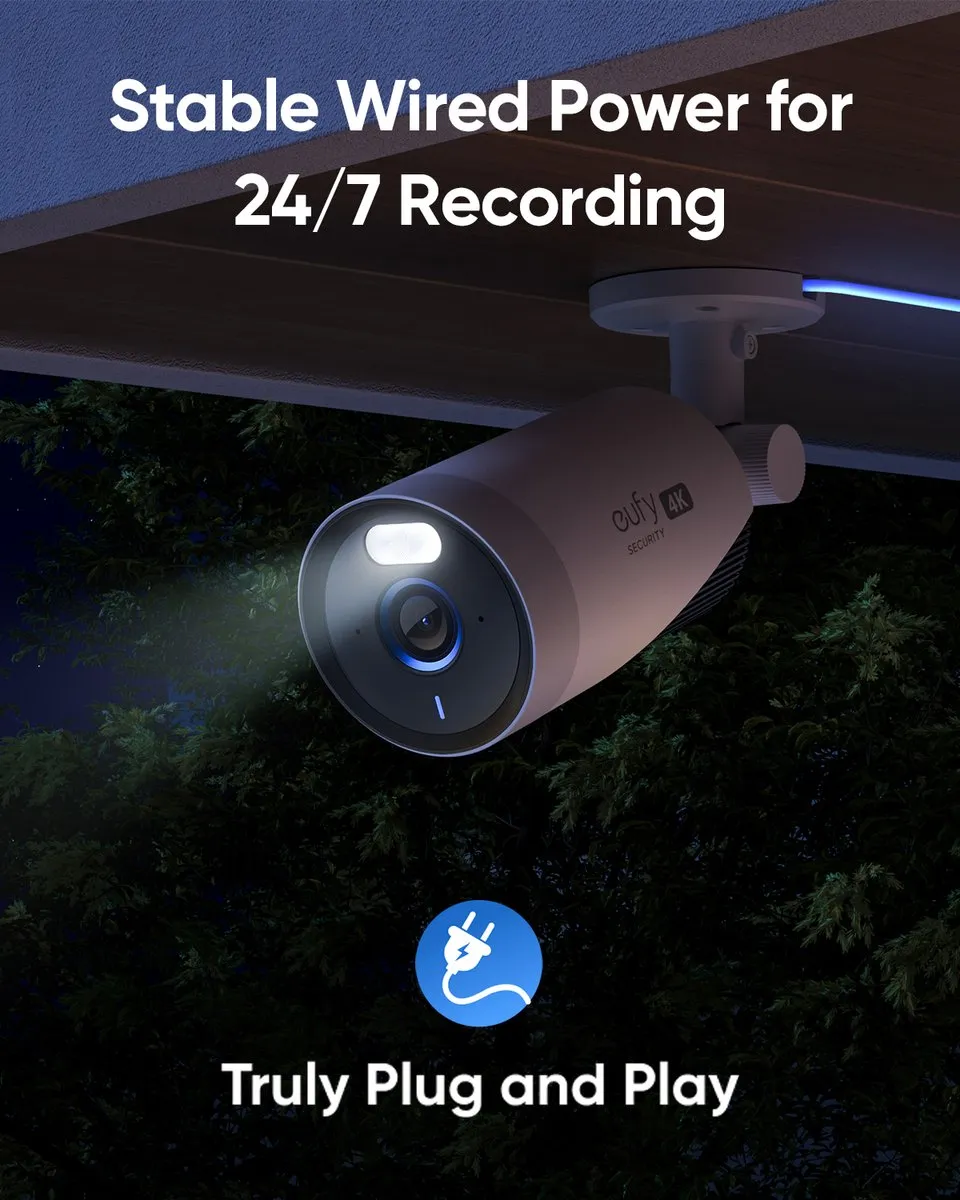 Eufy Security E330 Buitencamera Set - 2 Stuks - 4K Ultra HD - Zwart/Wit