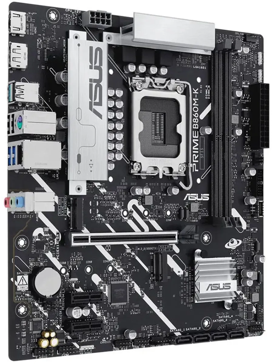 ASUS PRIME B860M-K Micro-ATX Moederbord - Intel B860 LGA 1851