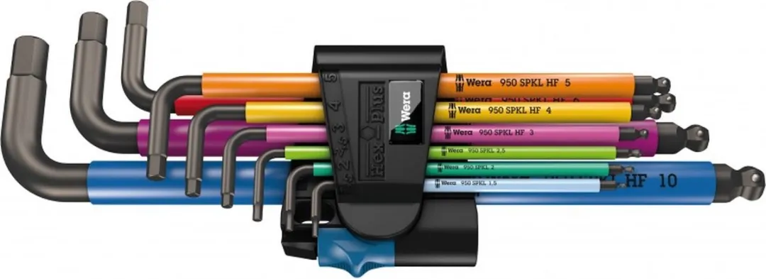 Wera 05022210001 Hex-plus Inbussleutelset 1,5-10mm - 9-delig - Multicolor
