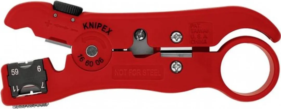 Knipex 16 60 06 SB Isolatiegereedschap Coax/Datakabel