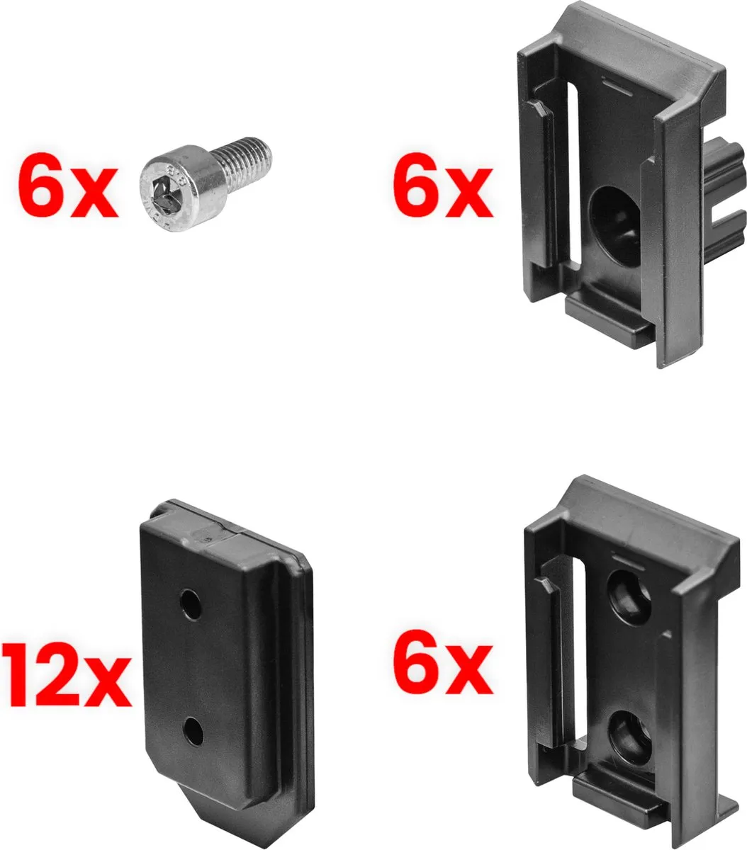 Toolbrothers RHINO Custom Adapterset 1 - Rood/Transparant/Zwart - afbeelding 5 van 5