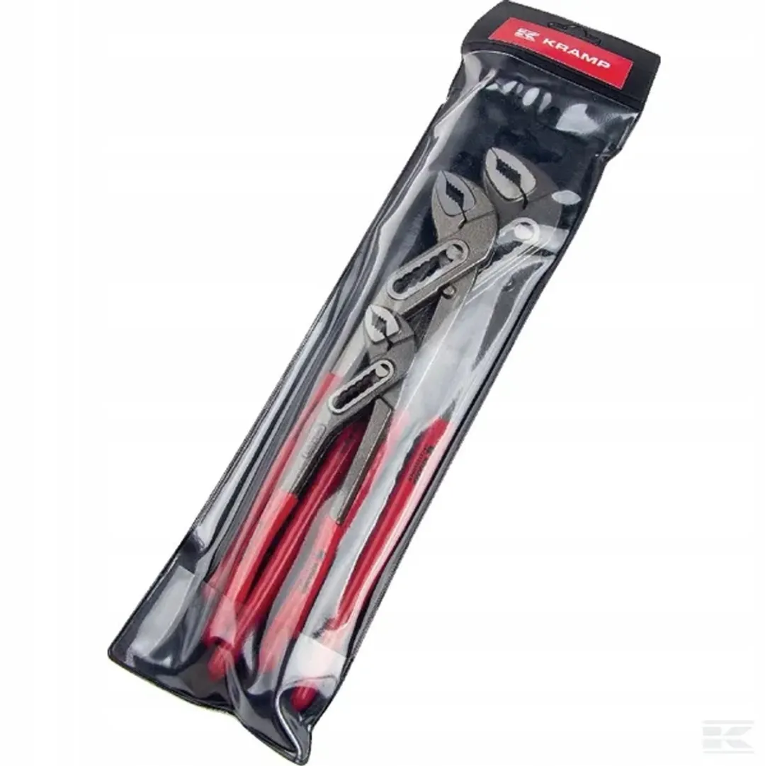 Kramp Verstelbare Pijptangenset 3-delig - 175/250/300mm - Rood/Zilver