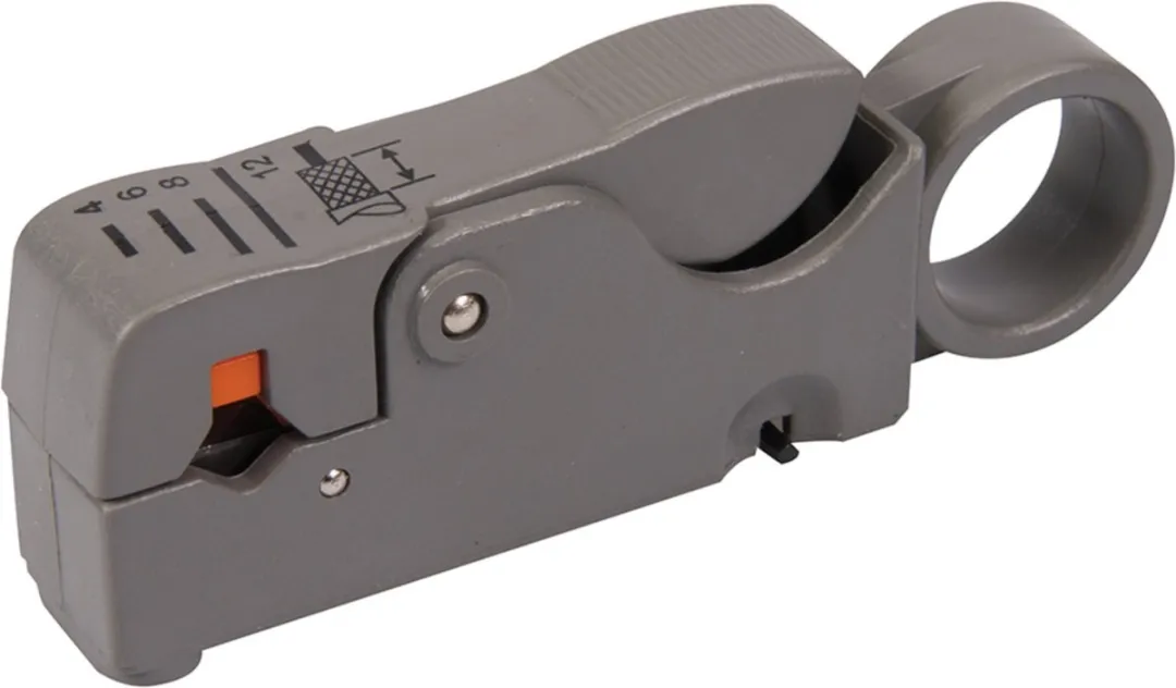 Silverline Coaxiale Kabelstripper 100mm - Grijs