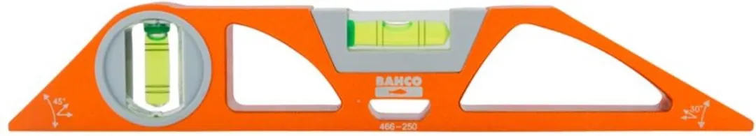 Bahco 466-250 Torpedo Waterpas 25cm - 0,5 mm/m
