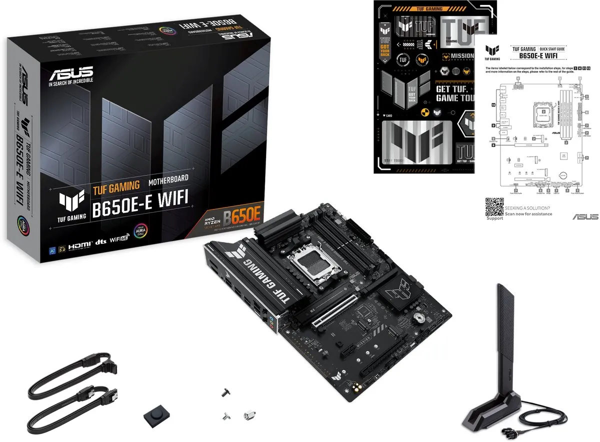 ASUS TUF GAMING B650E-E WIFI AM5 Moederbord - ATX