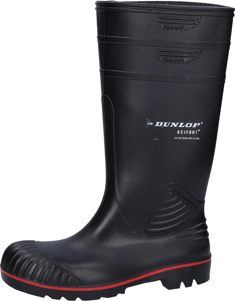 Dunlop Acifort Zwart Knielaarzen S5 - Heren 48