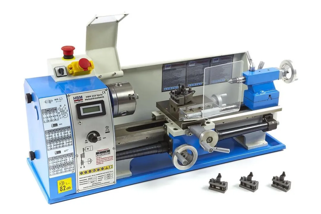 HBM 210 Vario Metaaldraaibank - 600W - A0 Snelwisselhouder