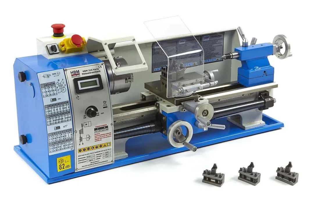 HBM 210 Vario Metaaldraaibank - 600W - A0 Snelwisselhouder