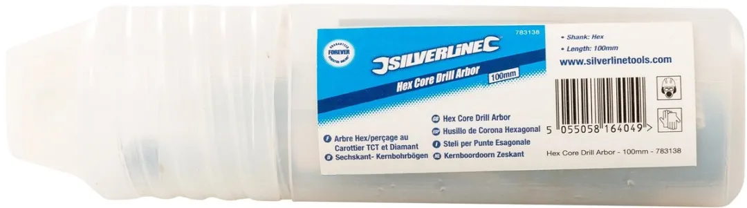 Silverline Zeskant Kernboordoorn 100mm - Beton