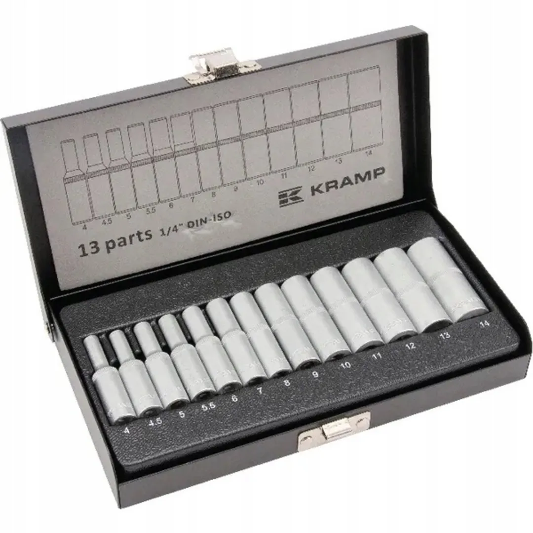 Kramp Verlengde Doppen Set 1/4" 13-delig