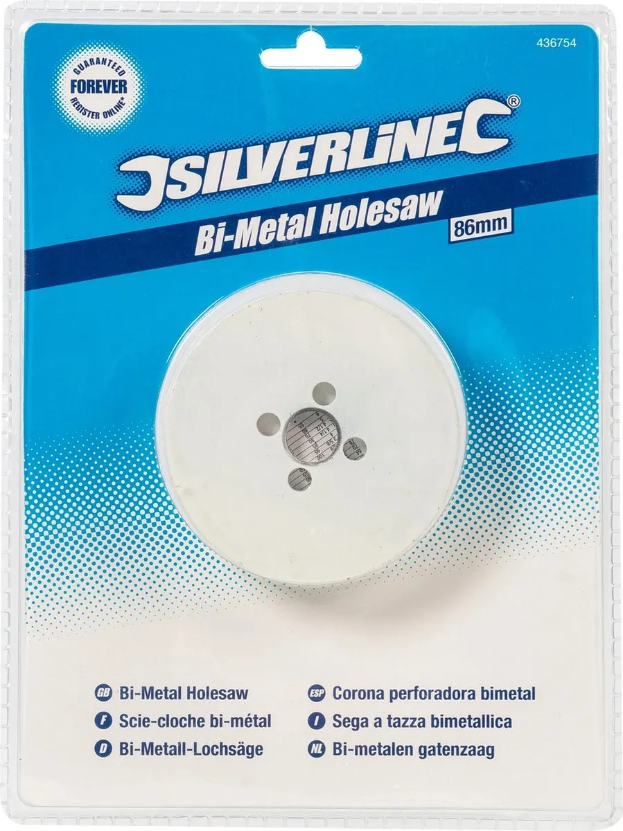 Silverline Bimetalen Gatenzaag 86mm - Hout