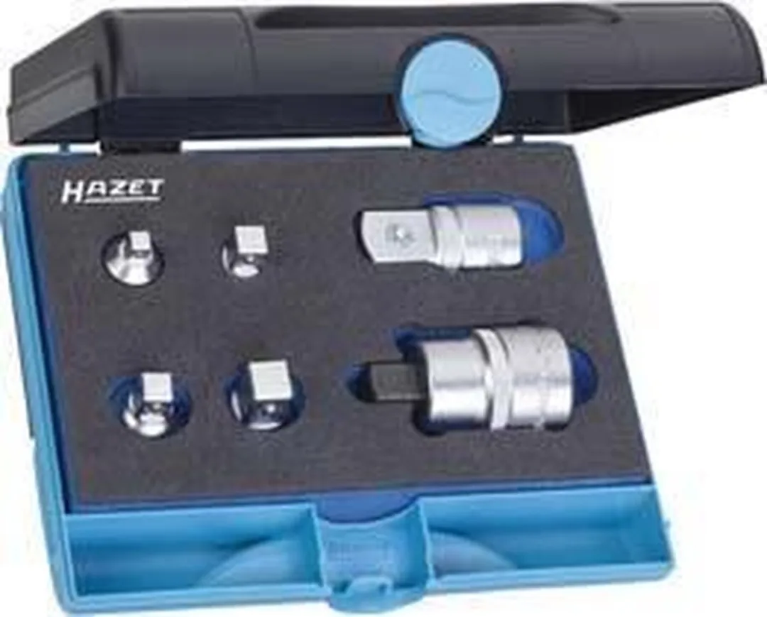 Hazet Verloopdoppenset 6-delig - Blauw/Zwart/Zilver