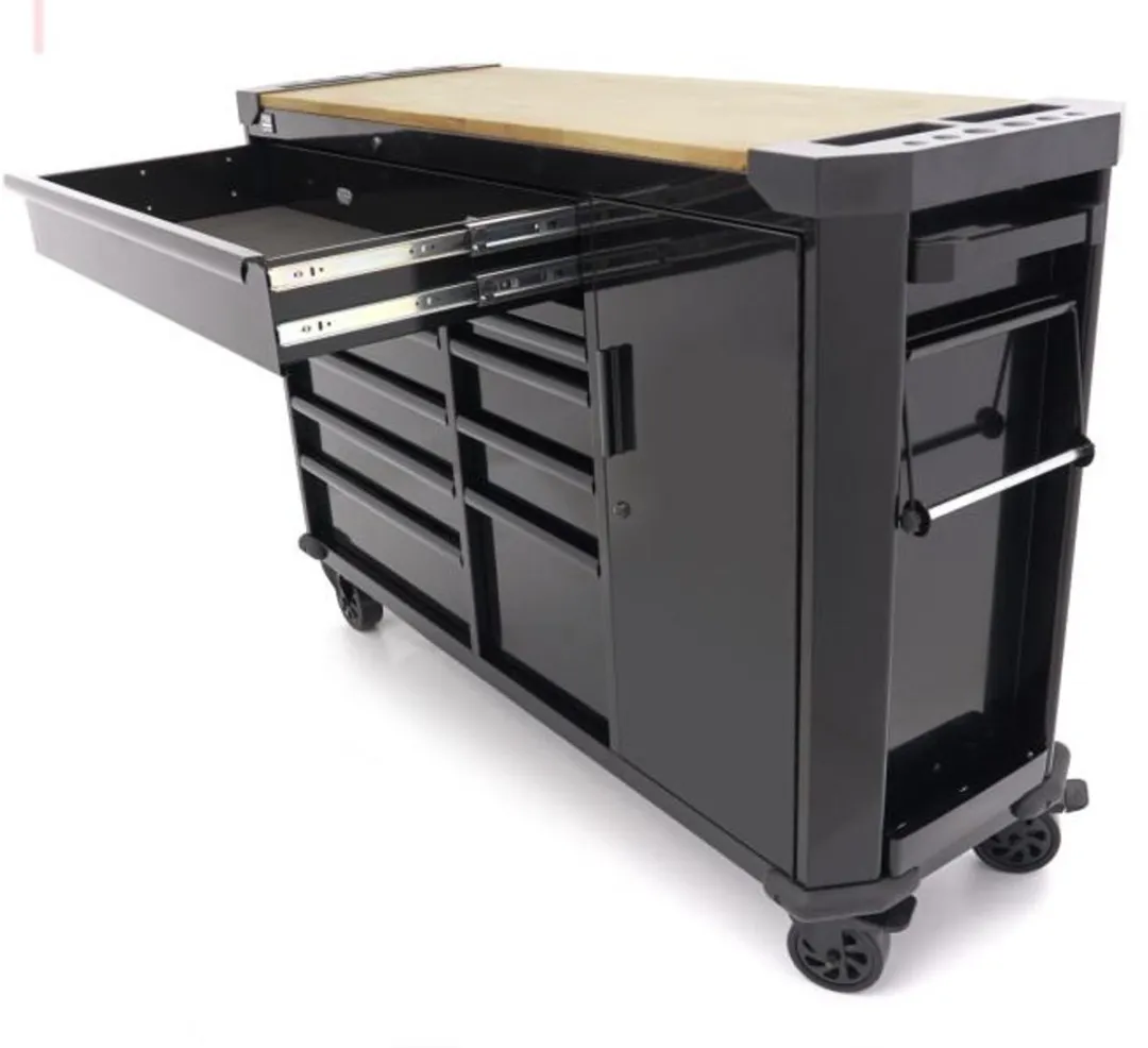 HBM Gereedschapswagen 10 Lades 147cm - Zwart - afbeelding 6 van 6