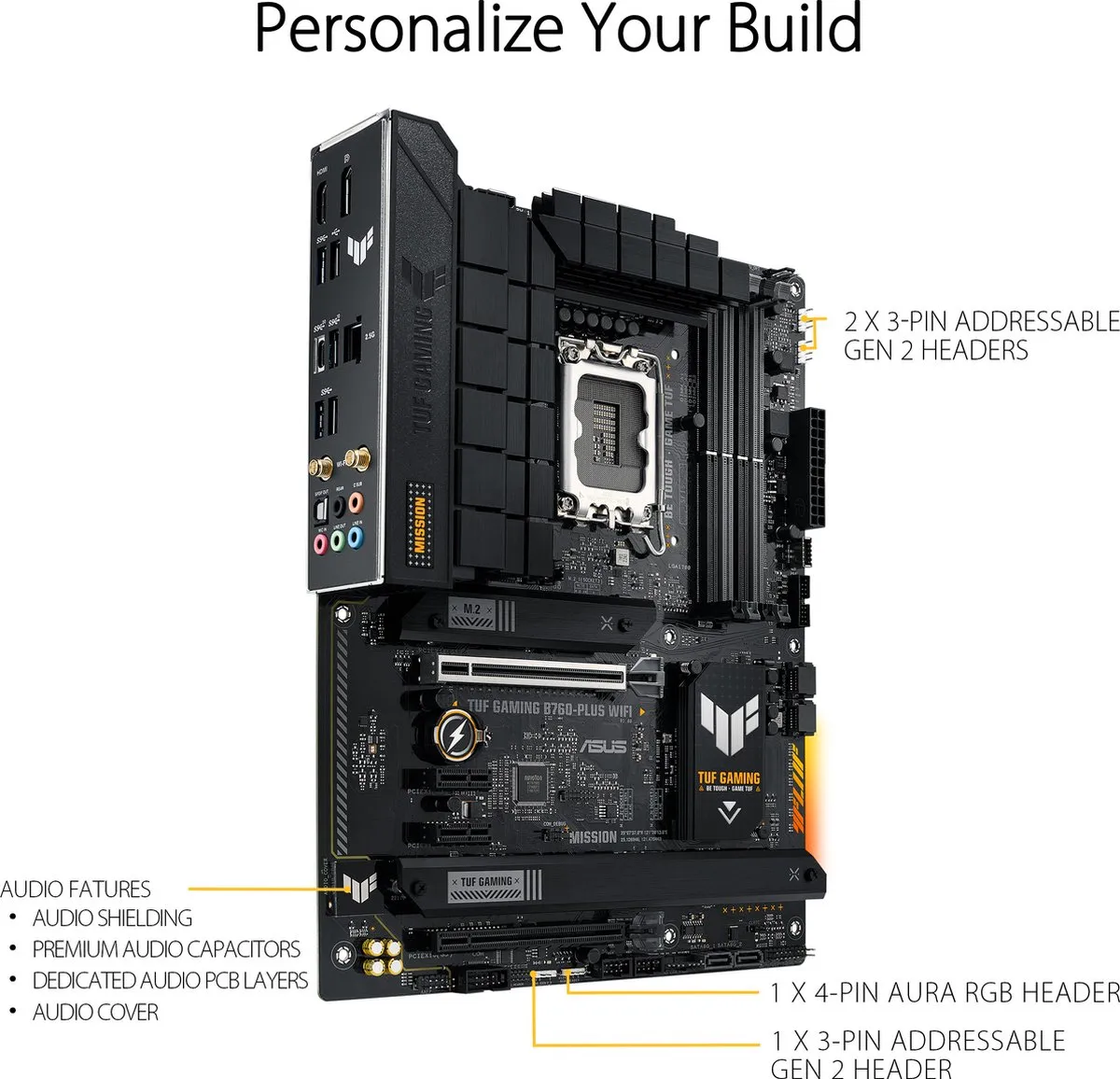 ASUS TUF Gaming B760-Plus WIFI - Moederbord - ATX - LGA 1700