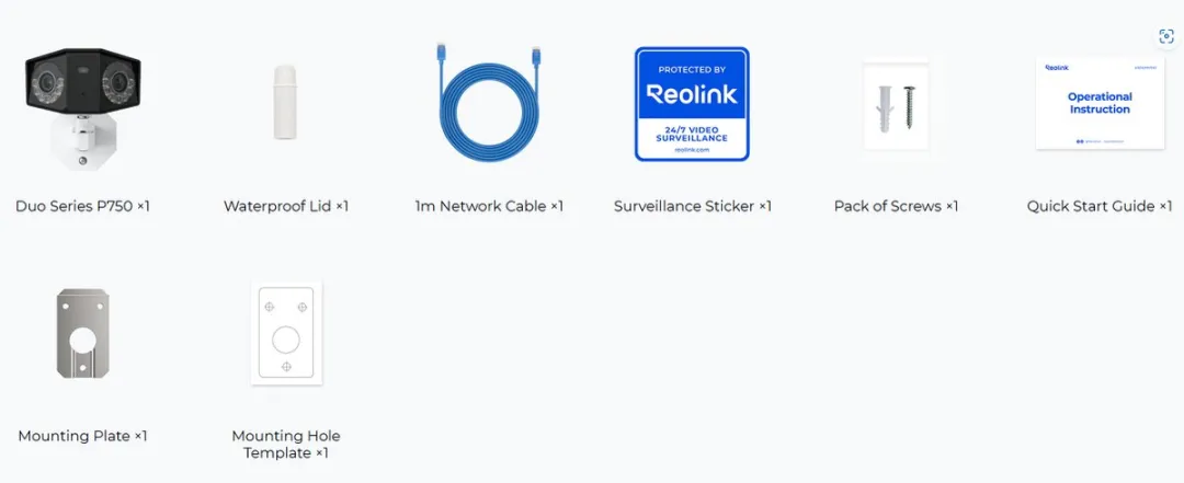 Reolink Duo Series P750 IP Camera - 7680x2160 - Wit/Zwart - afbeelding 2 van 6