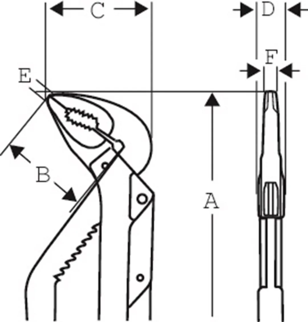 Bahco 8224 Waterpomptang 250mm