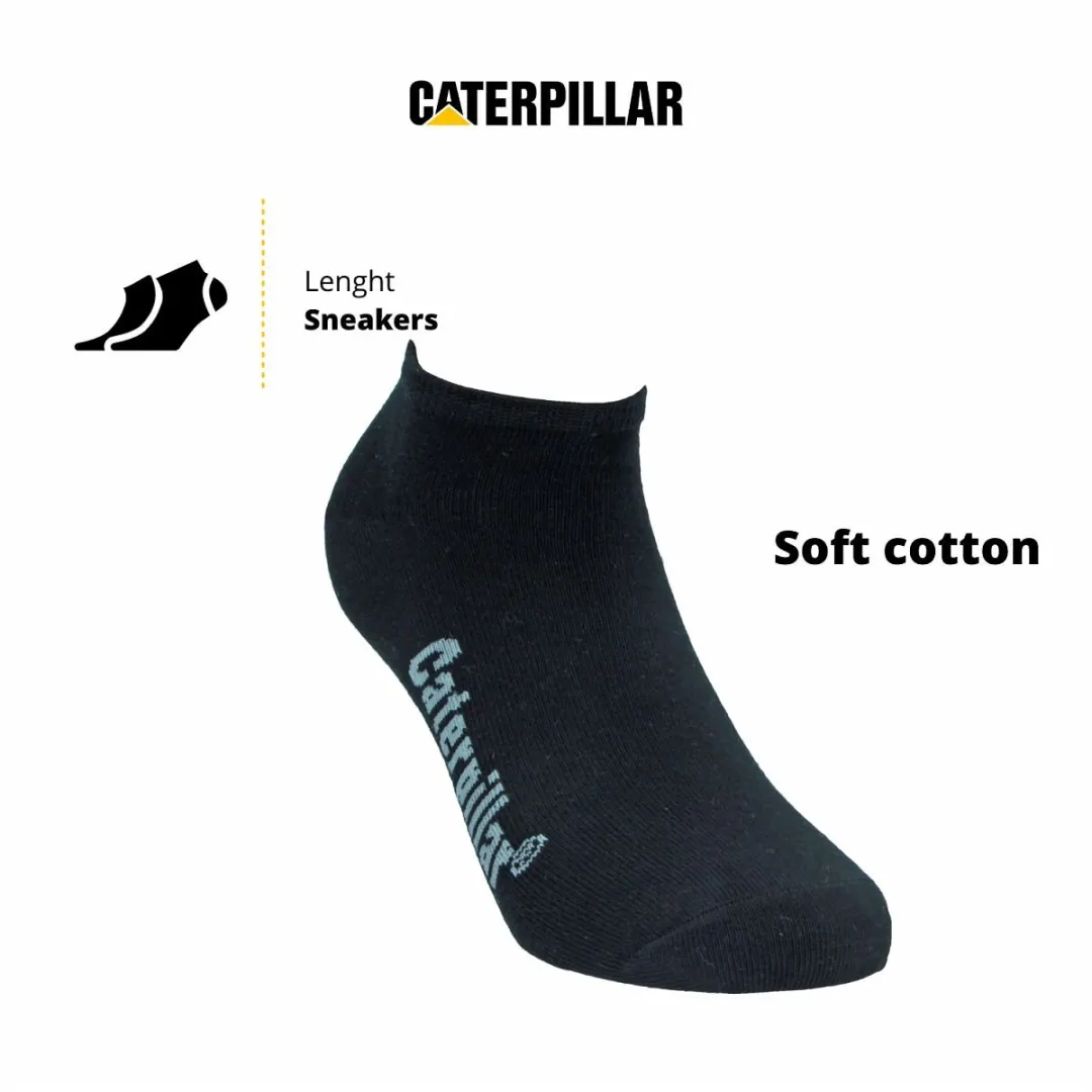 Caterpillar Korte Herensokken 6 Paar - Katoen - Zwart