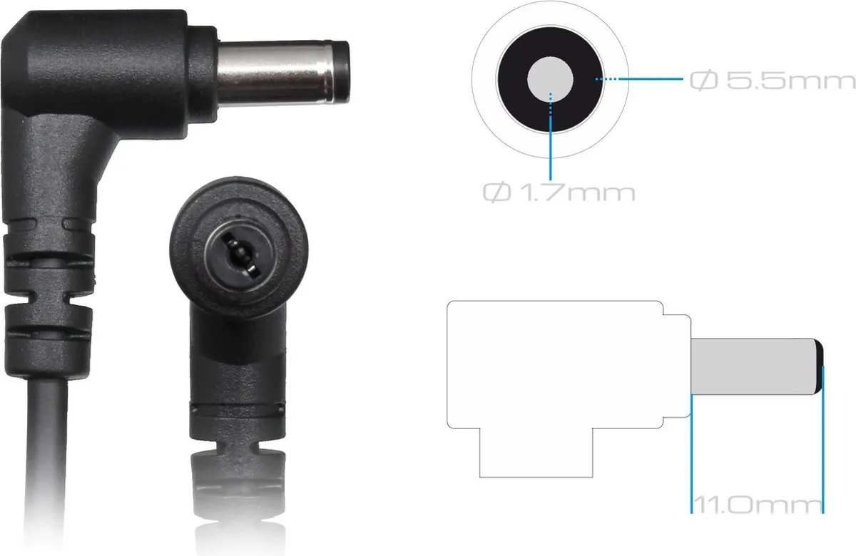 Acer KP.0450H.010 Oplader 45W - Zwart