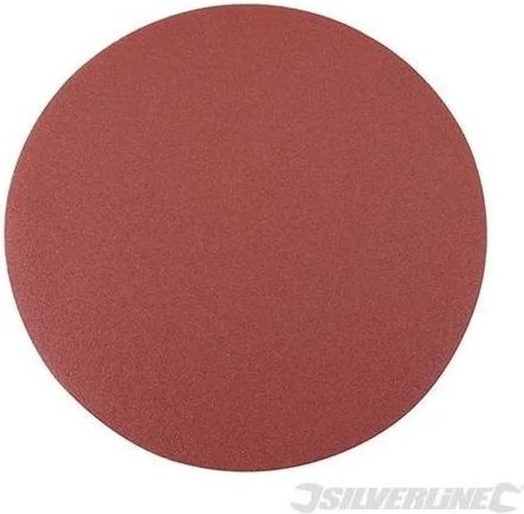 Silverline Klittenband Schuurschijven Ø250mm - Korrel 120 - 10 Stuks