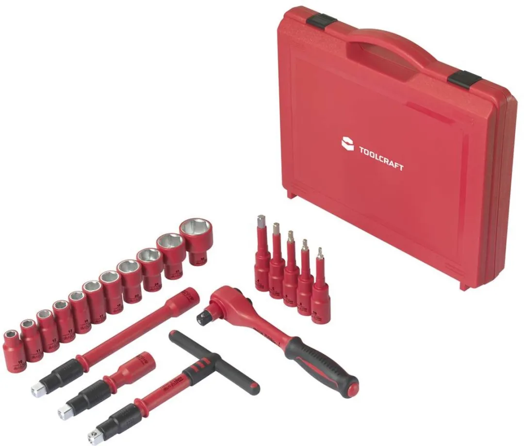 TOOLCRAFT Steeksleutels Metrisch Set 12,7mm - 3-delig
