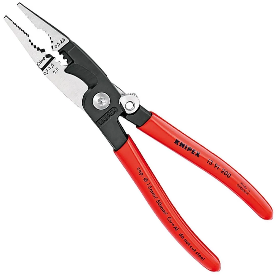 Knipex 1391200 Installatietang 200mm - Rood/Zwart