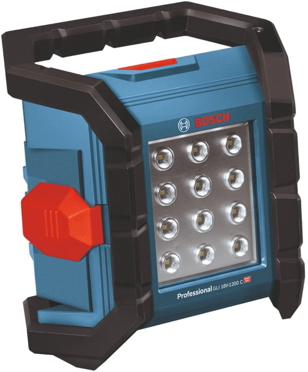 Bosch Professional GLI 18V-1200 C LED Bouwlamp - 12 Lichtpunten - Zwart