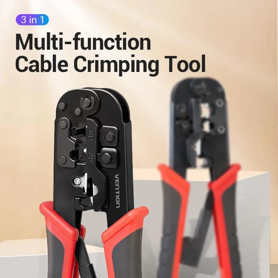 Vention Multifunctionele Kabel Krimptang 3-in-1 - Zwart
