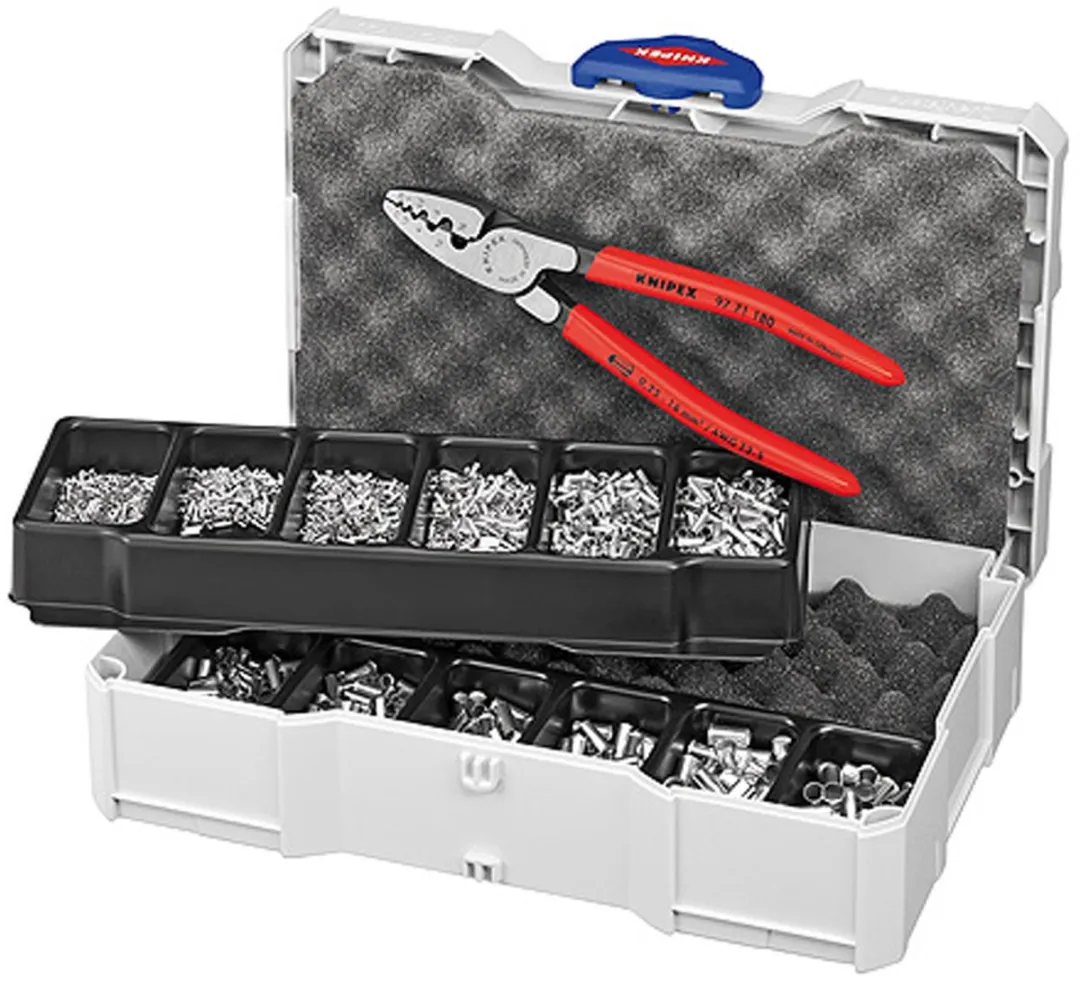 Knipex Krimpset 979005 - Krimptang + Hulzen