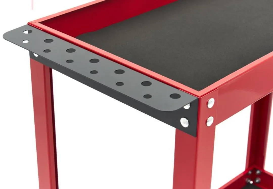 HBM Verrijdbare Gereedschapswagen 2-Laags - Rood